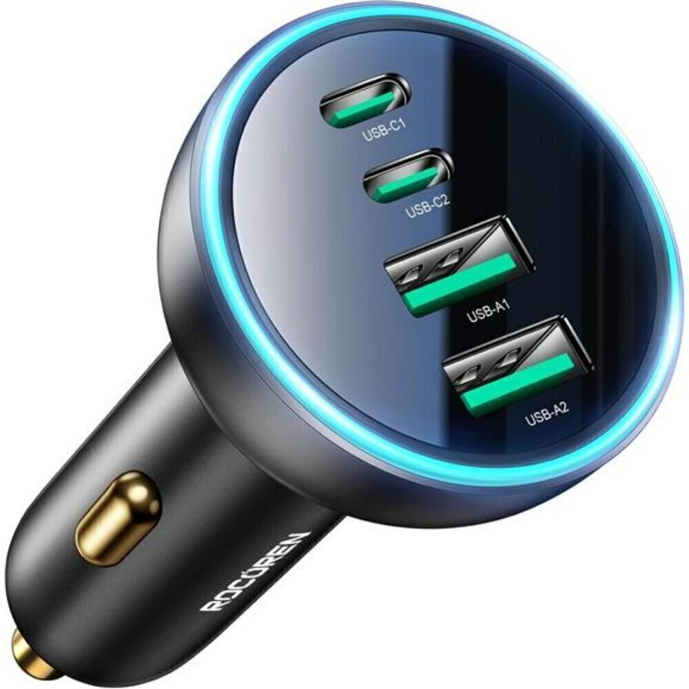 Fast Charging 70W USB-C Car Charger 4-Port